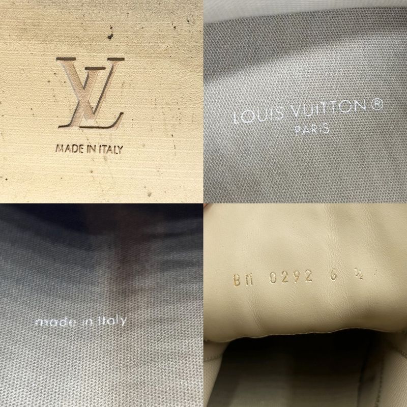 Louis Vuitton Boots Men's Square Line Ankle Boots Monogram Short Boots Shoes 6