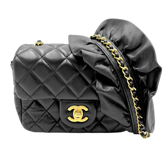 Chanel Shoulder Bag Women Mini Matelasse Chain Crossbody Coco Mark Coco Bag