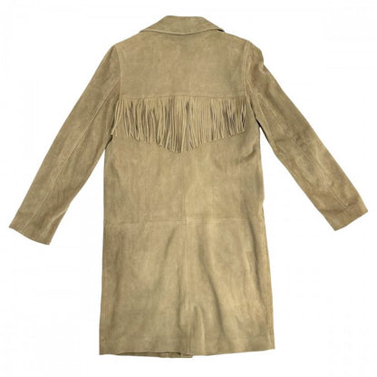 Saint Laurent Paris Outerwear Men's Fringe Long Coat Saint Laurent Paris 36