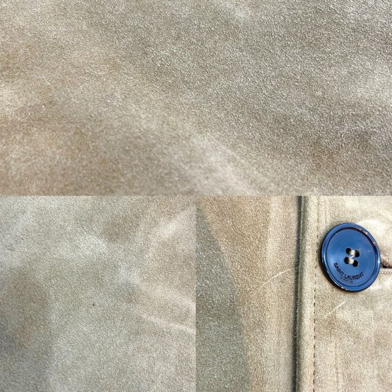 Saint Laurent Paris Outerwear Men's Fringe Long Coat Saint Laurent Paris 36