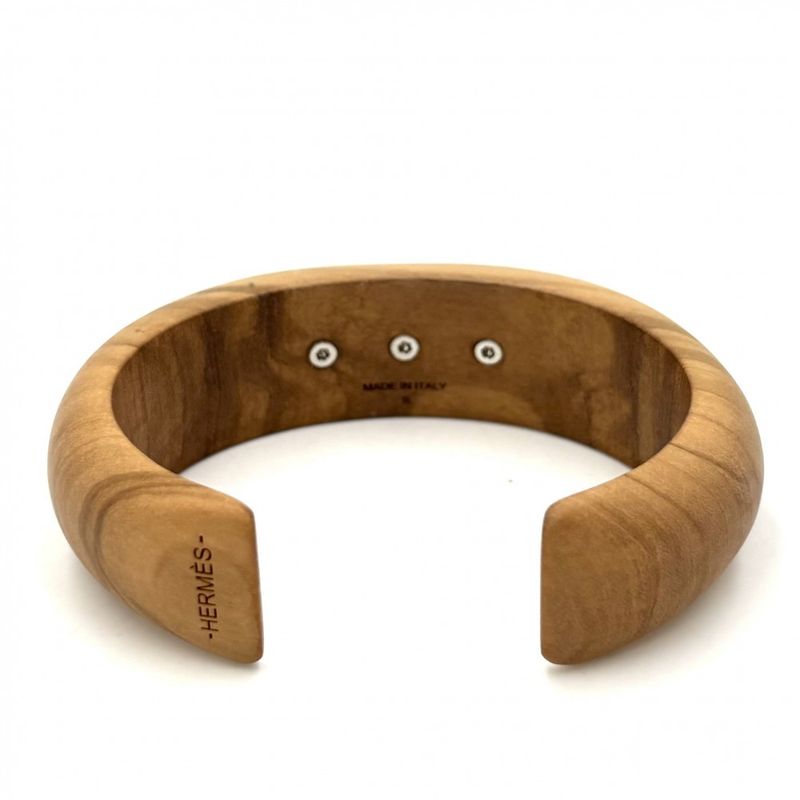 Hermes Bangle Women's Collierd Chien Bracelet Accessories Small Hermes Wood
