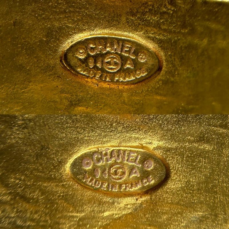 Chanel Earring Ladies Coco Mark Accessories Coco Fringe Vintage Gold Chanel GP