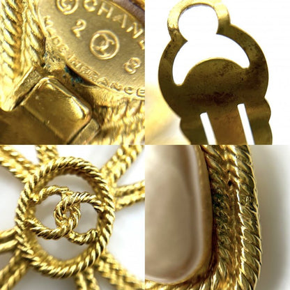 Chanel Earrings Ladies Coco Mark Accessories Clover Coco Vintage Gold Chanel GP