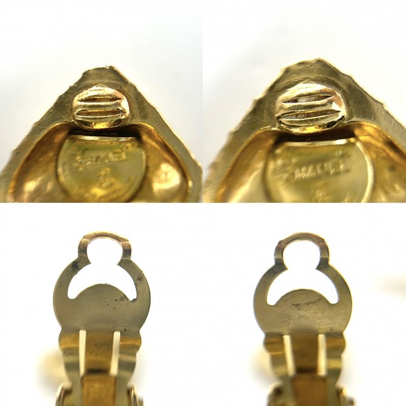 Chanel Earring Ladies Mademoiselle Accessories Swing Gold Chanel GP Approx