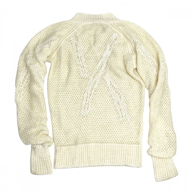 Chanel Knit Women's Tops Sweaters Apparel Clothing Chanel 42 White Autumn