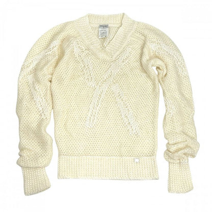 Chanel Knit Women's Tops Sweaters Apparel Clothing Chanel 42 White Autumn