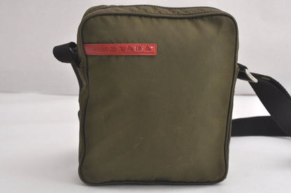 Prada Sports Prada Sports Nylon Shoulder Crossbody Bag Purse Khaki Green 4349n