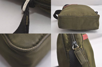 Prada Sports Prada Sports Nylon Shoulder Crossbody Bag Purse Khaki Green 4349n