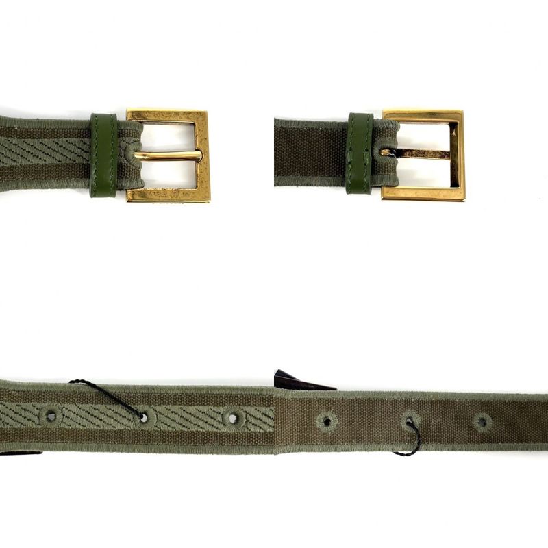 Fendi Belt Women's FF Logo Fashion Item Thick Small 85 34 Size Fendi Canvas