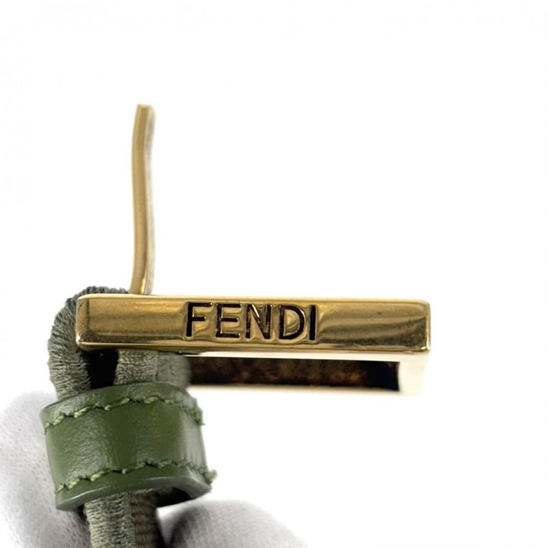 Fendi Belt Women's FF Logo Fashion Item Thick Small 85 34 Size Fendi Canvas