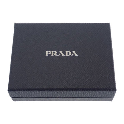 Prada Saffiano Triangle 1mc110_qhh_f0ozx Card Case Saffiano Light Blue Silver