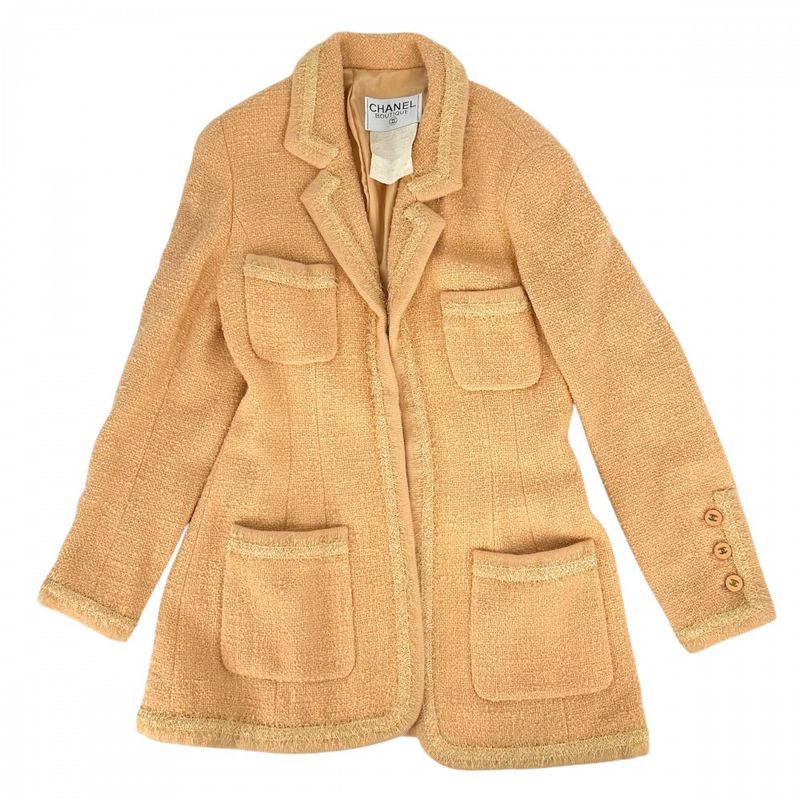 Chanel Set Up Women's Jacket Skirt Vintage Apparel Clothing Coco Mark Coco