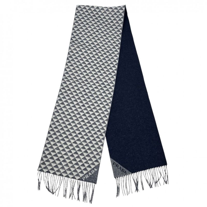 Prada Scarf Unisex Double Symbol Scarf Warmth Protection For Men Women Unisex