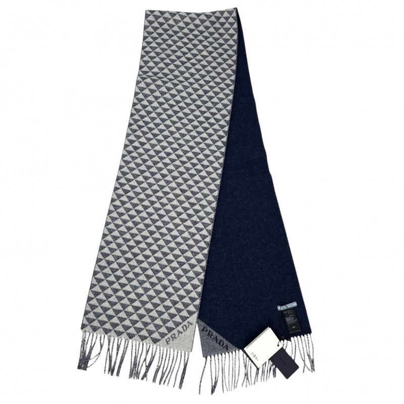 Prada Scarf Unisex Double Symbol Scarf Warmth Protection For Men Women Unisex