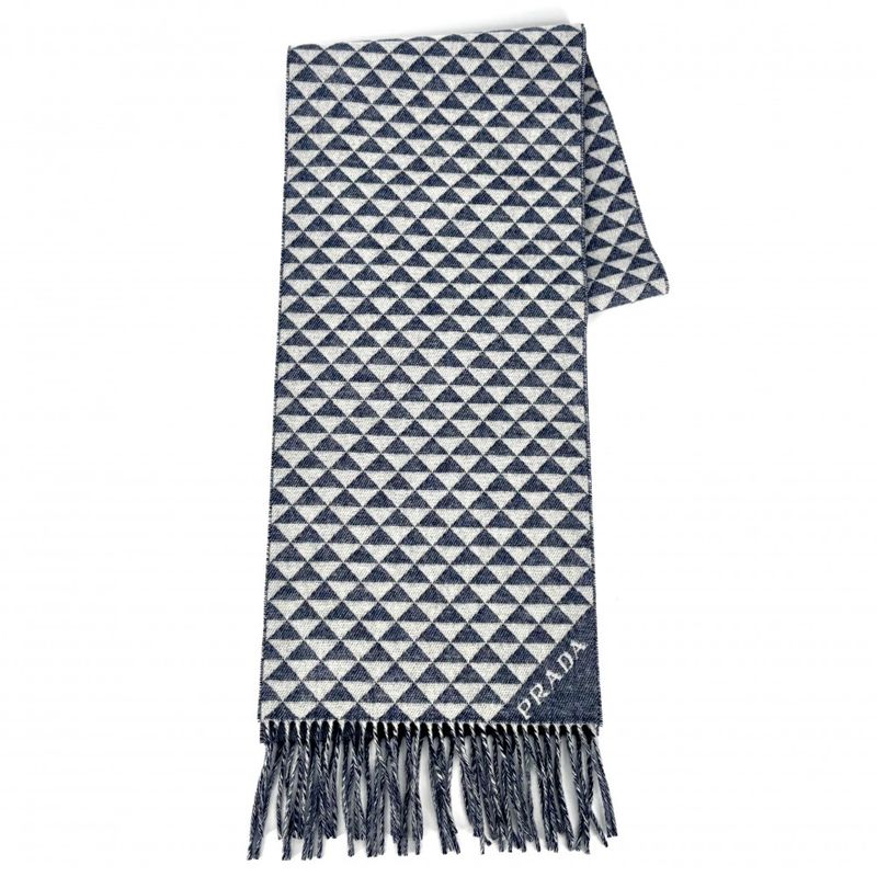 Prada Scarf Unisex Double Symbol Scarf Warmth Protection For Men Women Unisex