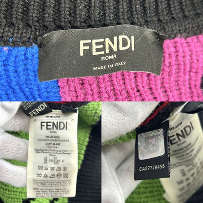 Fendi Knit Men Artist Logo Sweater Long Sleeve Clothing Tops Apparel Fendi 52