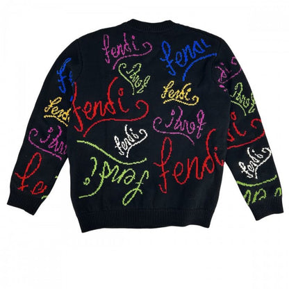 Fendi Knit Men Artist Logo Sweater Long Sleeve Clothing Tops Apparel Fendi 52