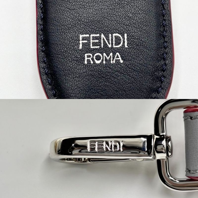 Fendi Accessories Women's Strap You Shoulder Strap Flower Motif Fendi Leather