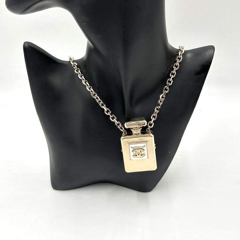 Chanel Necklace Women Long Necklace Perfume Motif Coco Mark Coco Accessories