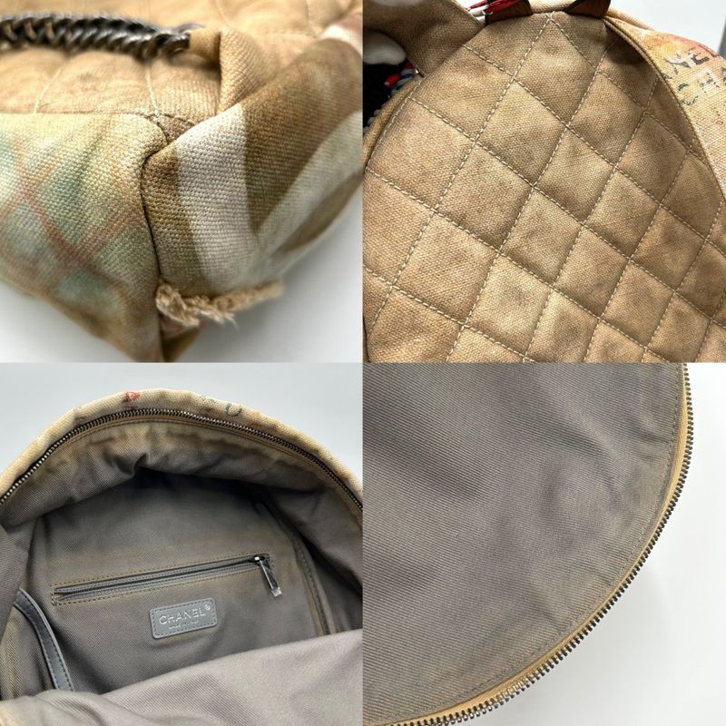Chanel Backpack Women Paint Graffiti Backpack Act 2 Collection Coco Mark Coco