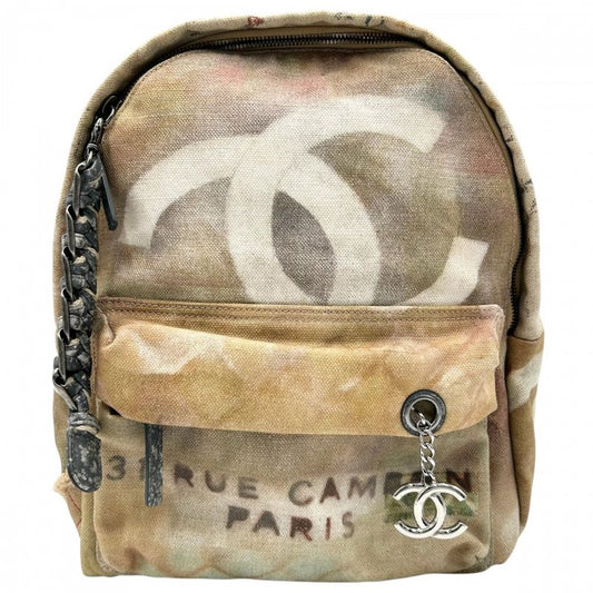 Chanel Backpack Women Paint Graffiti Backpack Act 2 Collection Coco Mark Coco