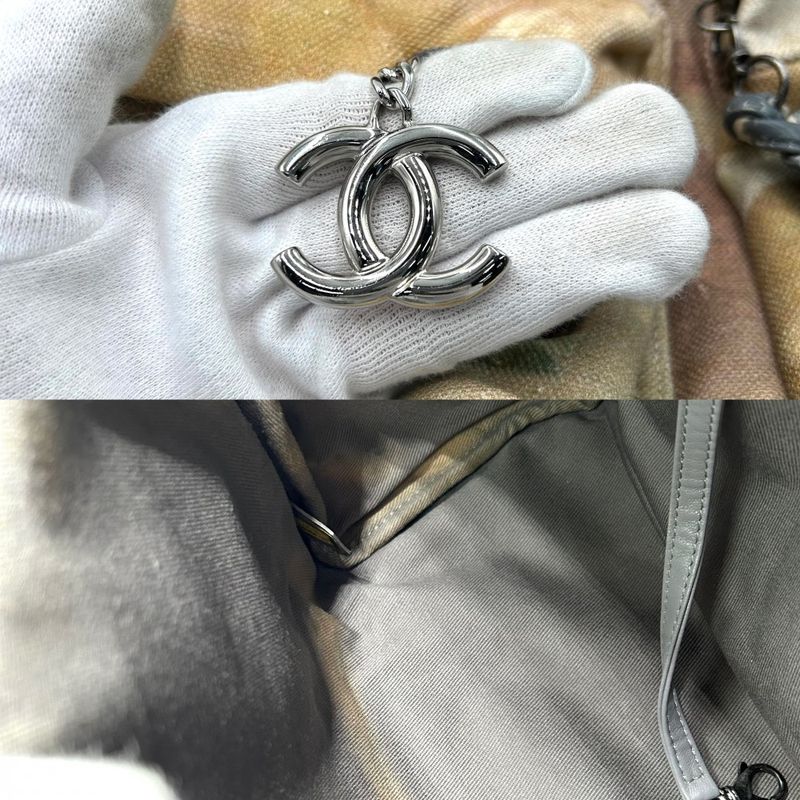 Chanel Backpack Women Paint Graffiti Backpack Act 2 Collection Coco Mark Coco