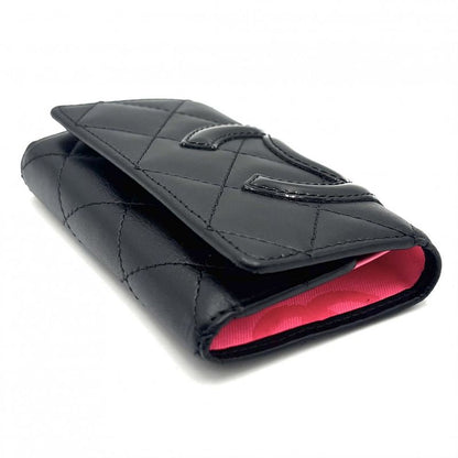 Chanel Key Case Women's Cambon Line Coco Mark Coco Matelasse 6-stack Chanel