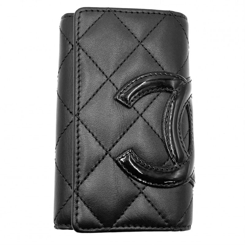 Chanel Key Case Women's Cambon Line Coco Mark Coco Matelasse 6-stack Chanel