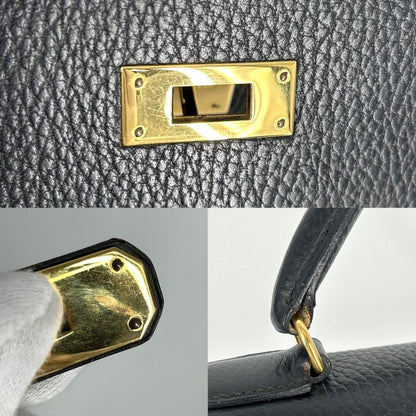 Hermes Handbag Women's Kelly 32 Outside Stitch Leather Bag Hermes 〇U Engraved