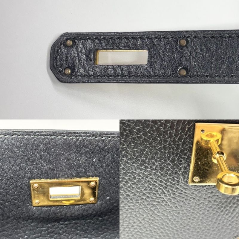 Hermes Handbag Women's Kelly 32 Outside Stitch Leather Bag Hermes 〇U Engraved