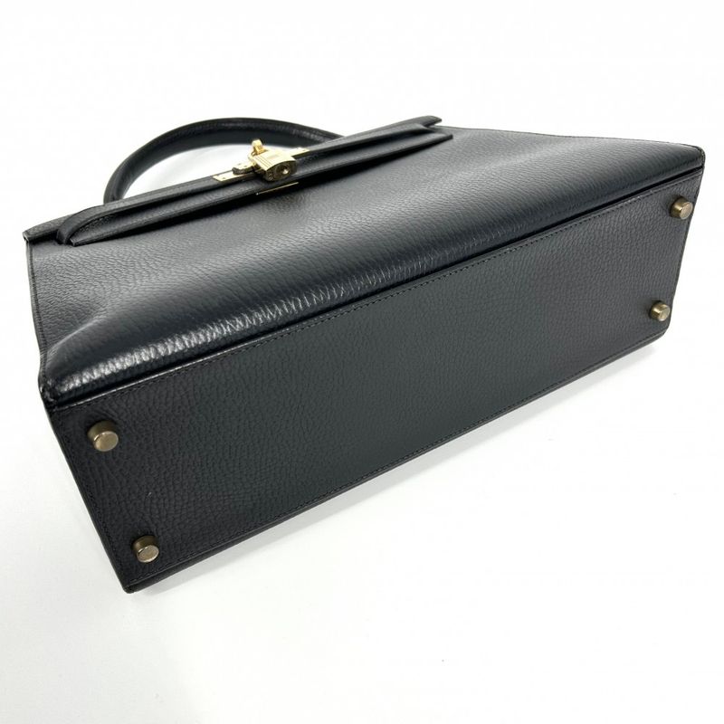 Hermes Handbag Women's Kelly 32 Outside Stitch Leather Bag Hermes 〇U Engraved
