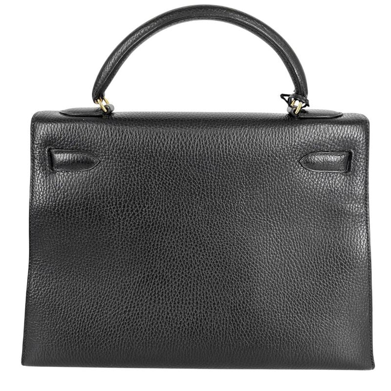 Hermes Handbag Women's Kelly 32 Outside Stitch Leather Bag Hermes 〇U Engraved
