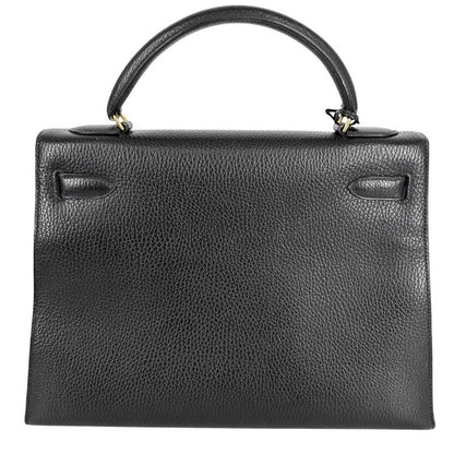Hermes Handbag Women's Kelly 32 Outside Stitch Leather Bag Hermes 〇U Engraved