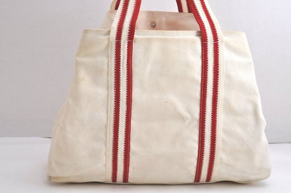 Prada Sports Prada Sport Vintage Cotton Shoulder Tote Bag White 4402n