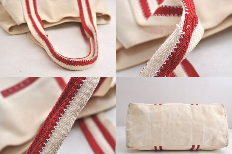 Prada Sports Prada Sport Vintage Cotton Shoulder Tote Bag White 4402n