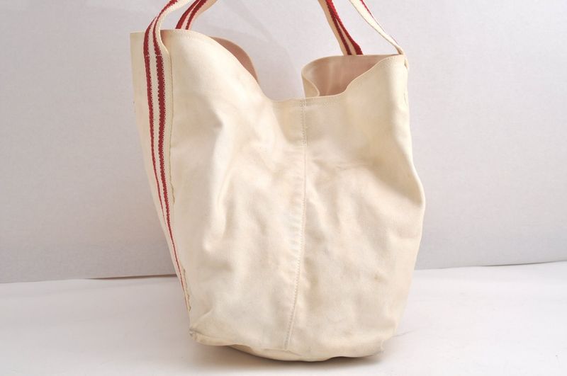 Prada Sports Prada Sport Vintage Cotton Shoulder Tote Bag White 4402n