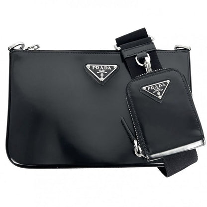 Prada Shoulder Bag Women Triangle Logo With Pouch Shoulder Crossbody Bag Prada