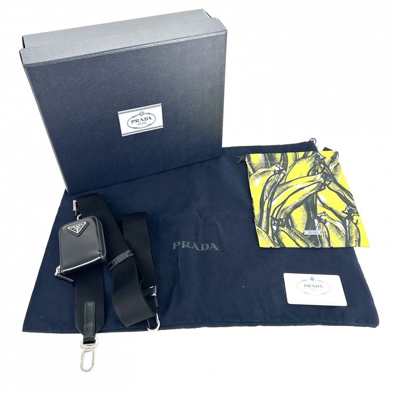Prada Shoulder Bag Women Triangle Logo With Pouch Shoulder Crossbody Bag Prada