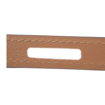 Hermes Pop H 15 H081087 Belt Vaux Epson Etoupe Brown Pink Gold Hardware Ladies