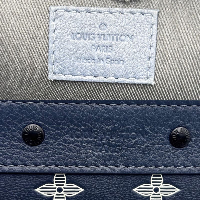 Louis Vuitton Clutch Bag Men's Monogram Shadow Pochette Togo Second Bag Pouch