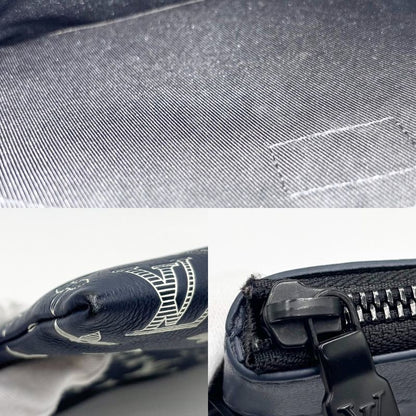 Louis Vuitton Clutch Bag Men's Monogram Shadow Pochette Togo Second Bag Pouch