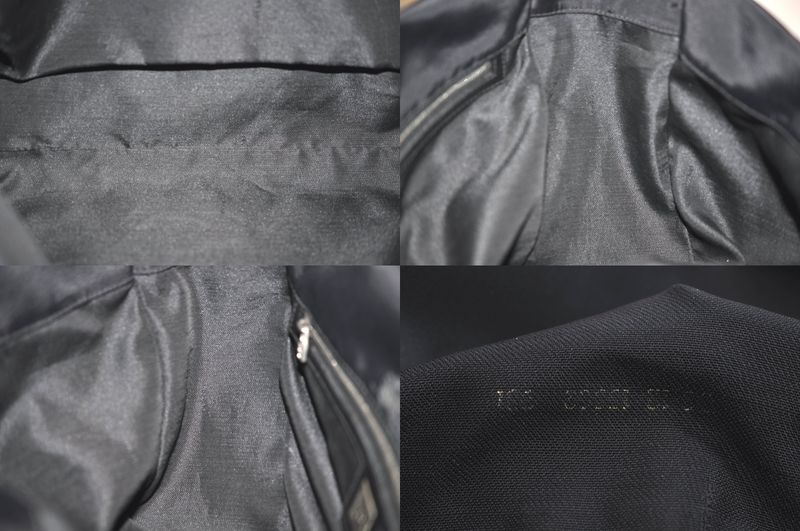 Fendi Vintage Shoulder Tote Bag Nylon Leather Black 4426n