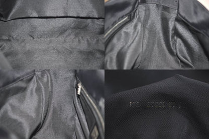 Fendi Vintage Shoulder Tote Bag Nylon Leather Black 4426n