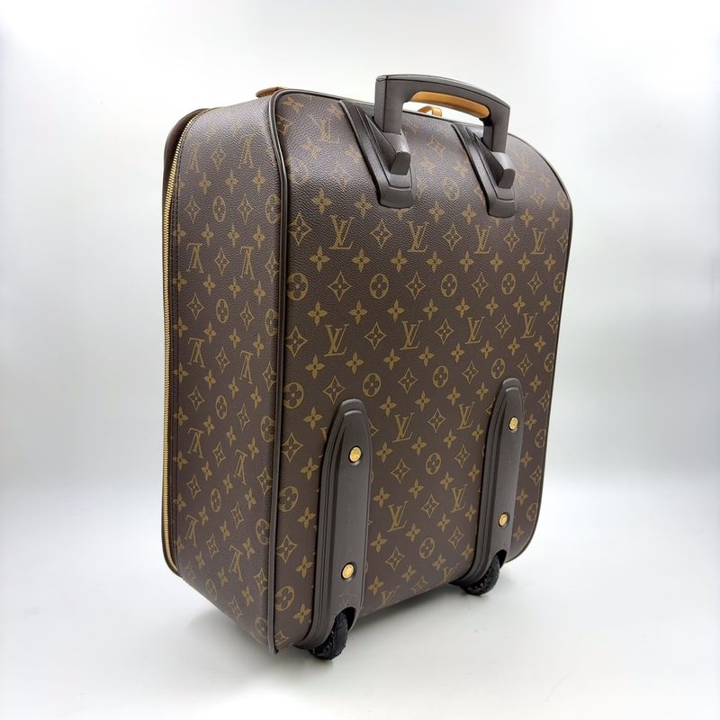 Louis Vuitton Pegase 45 Monogram Leather X PVC Brown Bag Gold M23293