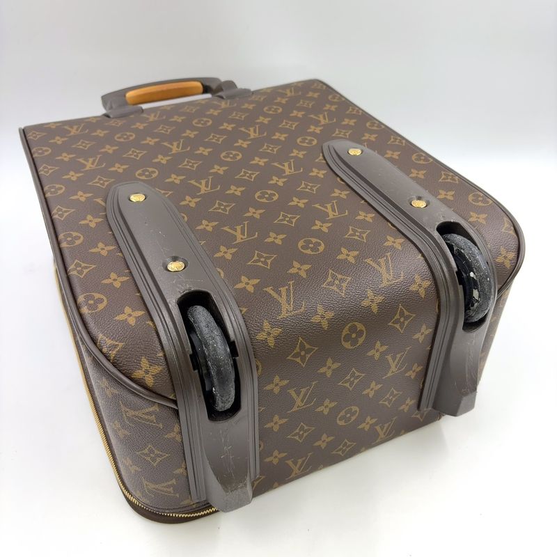 Louis Vuitton Pegase 45 Monogram Leather X PVC Brown Bag Gold M23293