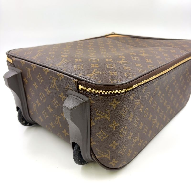 Louis Vuitton Pegase 45 Monogram Leather X PVC Brown Bag Gold M23293