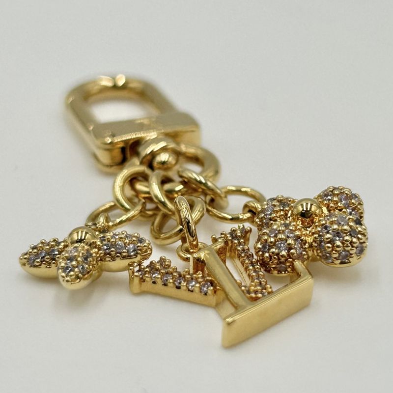 Louis Vuitton Bagcharm Women's Micro Charm/lv Iconic Key Holder Monogram Flower