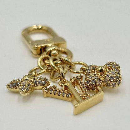 Louis Vuitton Bagcharm Women's Micro Charm/lv Iconic Key Holder Monogram Flower
