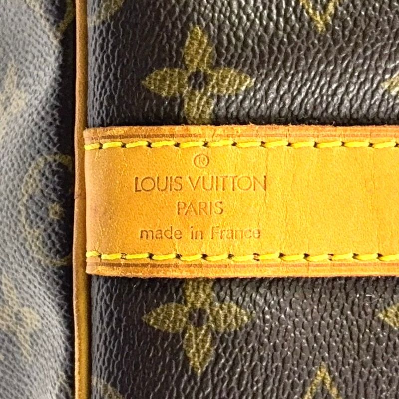Louis Vuitton Keepall Bandoliere 55 Monogram Leather × PVC Brown Boston Bag