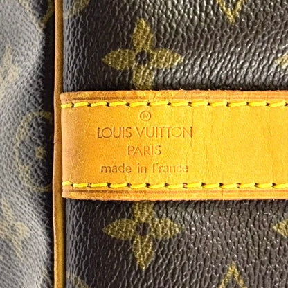 Louis Vuitton Keepall Bandoliere 55 Monogram Leather × PVC Brown Boston Bag